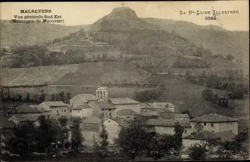 Ak Malrevers Haute Loire, Vue générale