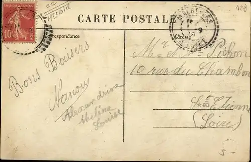 Ak Malrevers Haute Loire, Vue générale