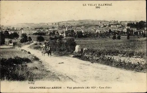 Ak Craponne Haute Loire, Vue générale