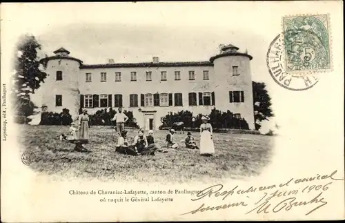 Ak Chavaniac Lafayette Haute Loire, Château