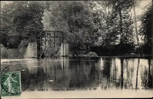 Ak Esbly Seine et Marne, Sites du Morin