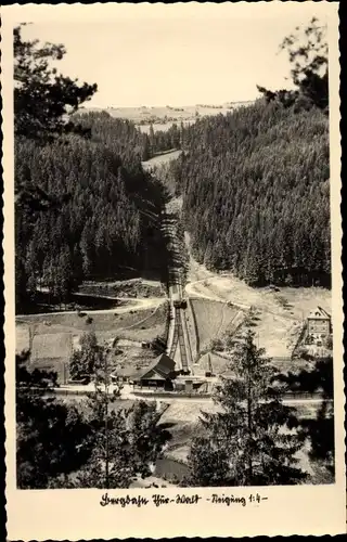 Ak Oberweißbach in Thüringen, Die Bergbahn