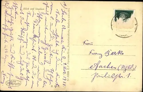 Ak Marburg an der Lahn, Panorama