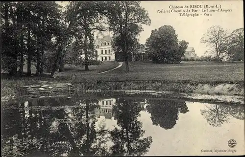 Ak Maine et Loire, Chateau de Ribou, Le Lion d'Angers