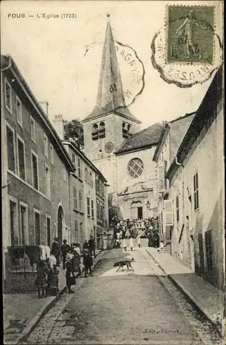 Ak Foug Lothringen Meurthe et Moselle, L'Eglise