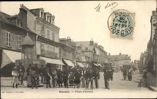 Ak Vierzon Cher, Place d'Armes