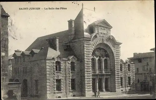Ak Saint Junien Haute Vienne, La Salle des Fetes