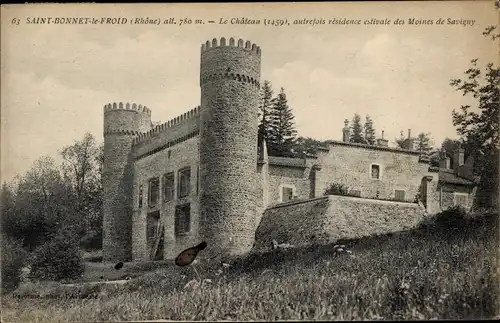 Ak Saint Bonnet le Froid Rhône, Chateau