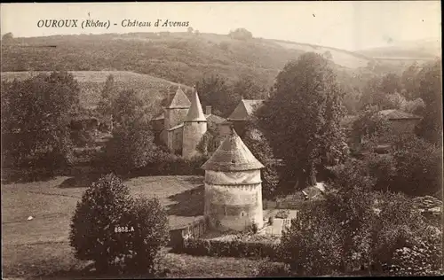 Ak Ouroux Rhône, Chateau d'Avenas