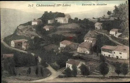 Ak Châteauneuf Haute Loire, Environs du Monastier