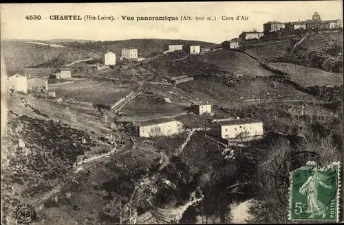 Ak Chastel Haute Loire, Vue panoramique