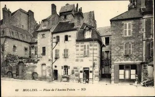 Ak Moulins Allier, Place de l'Ancien Palais