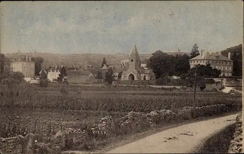 Ak Givry Saône et Loire, Vue générale