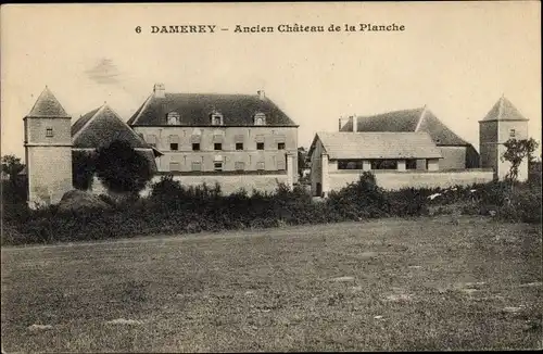 Ak Damerey Saône et Loire, Ancien Château de la Planche