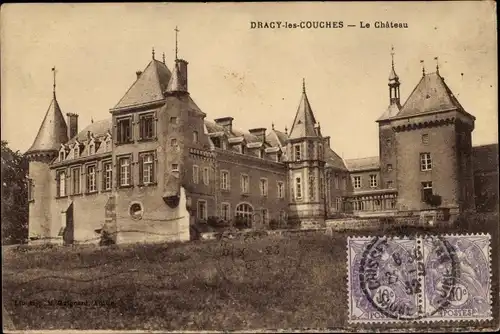 Ak Dracy les Couches Saône et Loire, Le Château