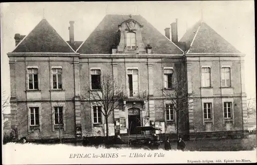 Ak Epinac les Mines Saône et Loire, L'Hôtel de Ville