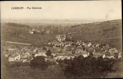 Ak Jambles Saône et Loire, Vue générale