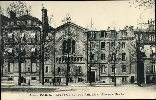 Ak Paris VIII., Eglise Catholique Anglaise, Avenue Hoche