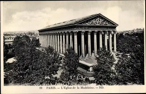 Ak Paris VIII., Eglise de la Madeleine