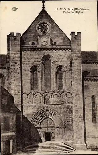 Ak St Yrieix Haute Vienne, Porte de l'Église