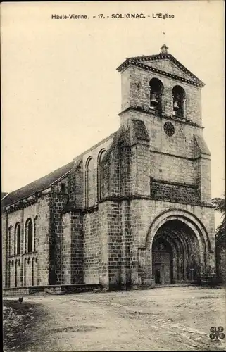 Ak Solignac Haute Vienne, L'Église