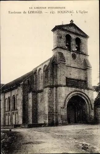 Ak Solignac Haute Vienne, L'Église