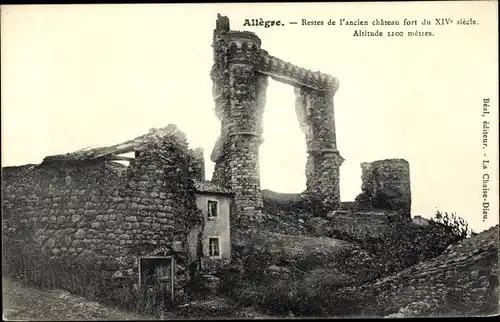 Ak Allègre Haute Loire, Reste de l'ancien Château fort