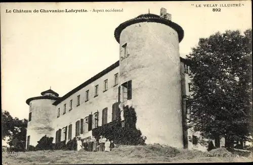 Ak Chavaniac Lafayette Haute Loire, Vue du Château