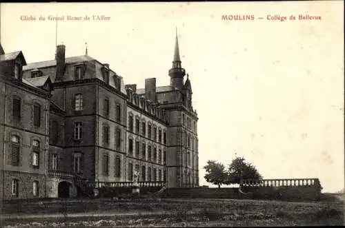 Ak Moulins Allier, College de Bellevue