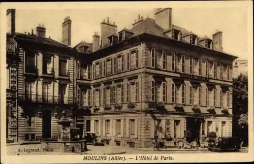 Ak Moulins Allier, Hotel de Paris