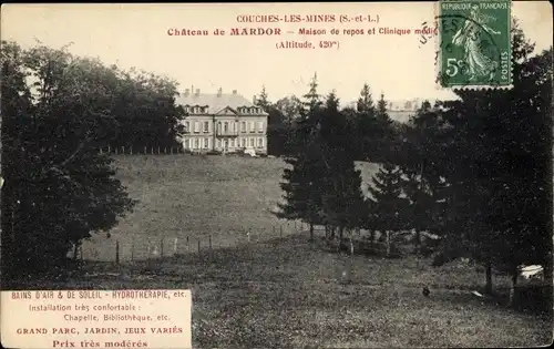 Ak Couches les Mines Saône et Loire, Château de Mardor