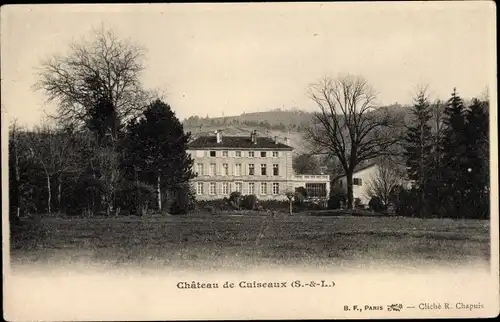Ak Cuiseaux Saône et Loire, Vue du Château