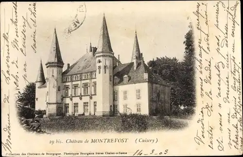 Ak Cuisery Saône et Loire, Château de Montrevost