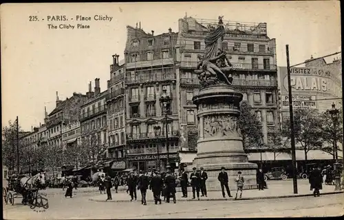 Ak Paris VIII., Place Clichy