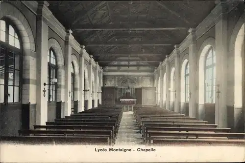 Ak Paris VIII., Lycée Montaigne, Chapelle