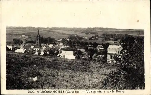 Ak Arromanches les Bains Calvados, Vue générale sur le Bourg