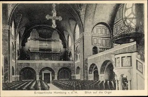 Ak Bad Homburg vor der Höhe Hessen, Erlöserkirche, Orgel