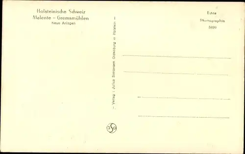 Ak Gremsmühlen Malente in Ostholstein, Neue Anlagen