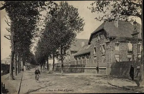 Ak Épinay sur Seine Seine Saint Denis, Avenue du Pont d'Epinay