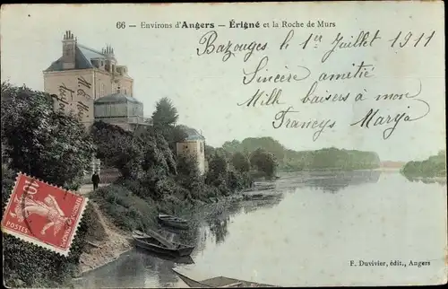 Ak Erigné Maine et Loire, Roche de Murs