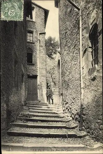 Ak Le Puy Haute Loire, La Rue du Cloître