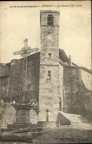 Ak Pébrac Haute Loire, Le Clocher