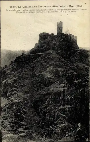 Ak Chalencon Haute Loire, Le Château