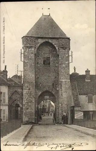 Ak Moret Seine et Marne, Porte de Bourgogne