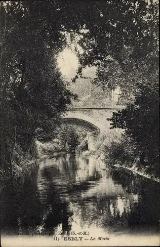 Ak Esbly Seine et Marne, Le Morin