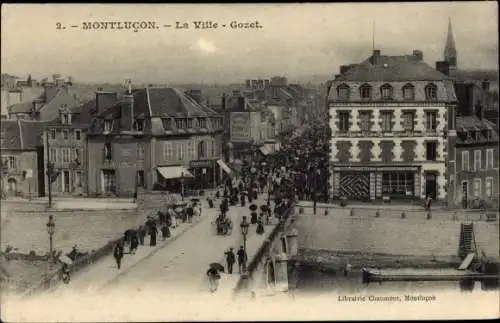 Ak Montlucon Allier, La Ville Gozet