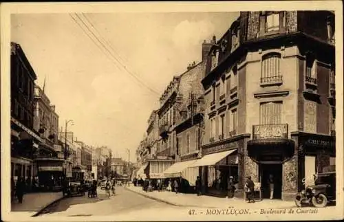 Ak Montlucon Allier, Boulevard de Courtais