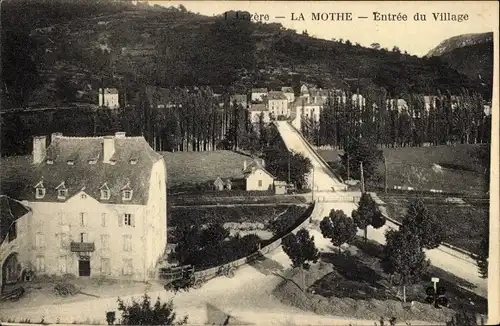 Ak La Mothe Lozère, Entrée du Village