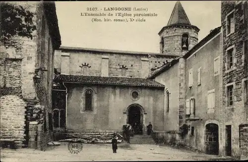 Ak Langogne Lozère, L'Ensemble de l'Église paroissiale