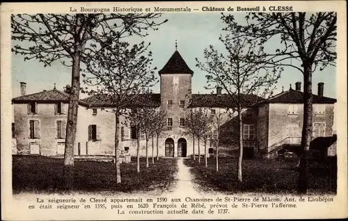 Ak Clessé Saône et Loire, Château de Besseuil